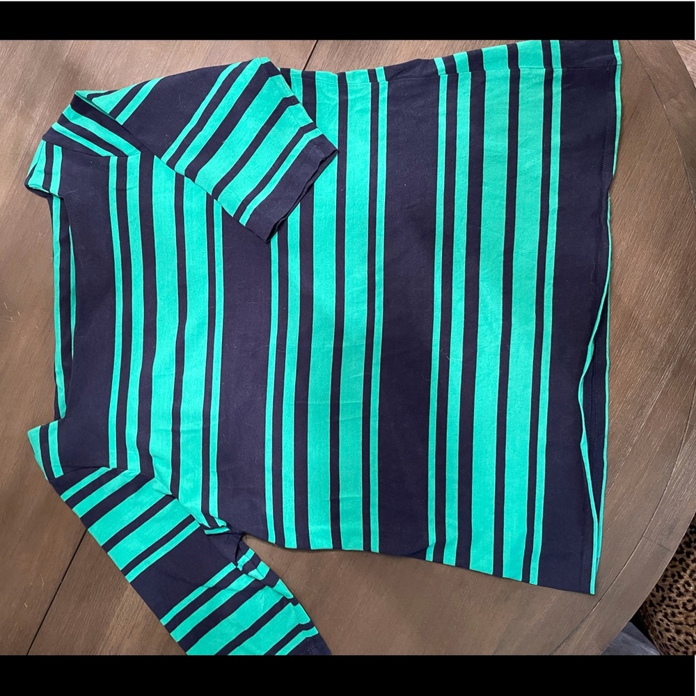 Cynthia Rowley Kelley Green/Navy square back Tee